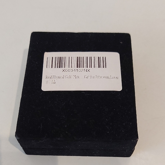 Gold Plated Crypto Coin in Black Display Case - Picture 3 of 6